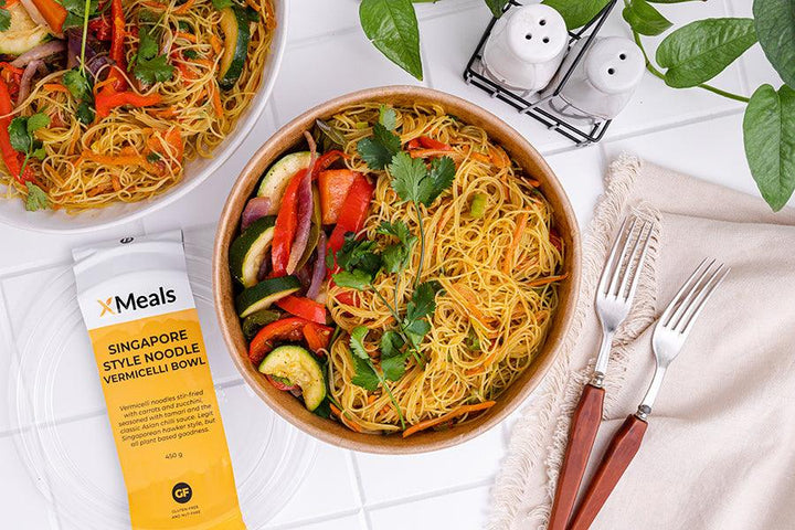 Singapore Style Vermicelli Noodle Bowl